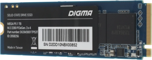 Накопитель SSD Digma PCIe 3.0 x4 1TB DGSM3001TP53T Mega P5 M.2 2280 фото 4