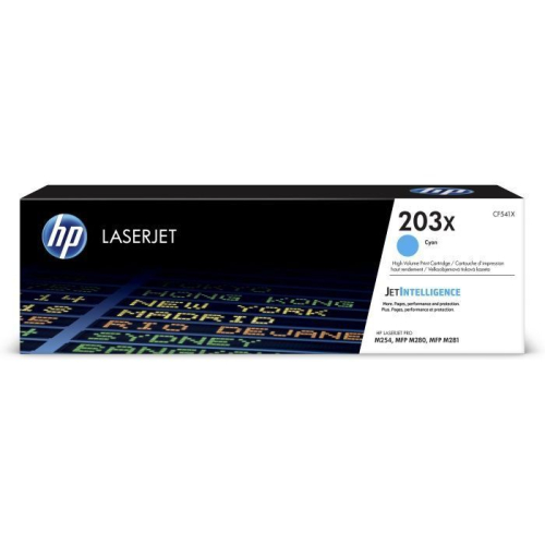 Картридж HP 203X, голубой / 2500 страниц (CF541X)