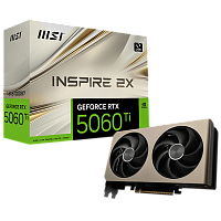 Видеокарта MSI RTX5060Ti INSPIRE 2X 16GB GDDR7 128bit 3xDP HDMI 2FAN RTL (RTX 5060 TI 16G INSPIRE 2X)