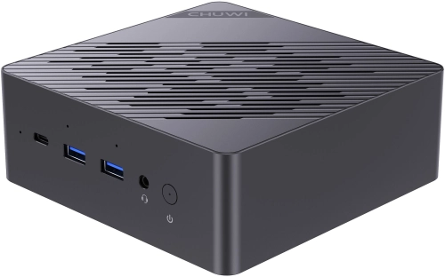 Компьютер Мини Chuwi AuBox Ryzen AI 9 365 (2) 32Gb SSD1Tb Radeon 880M Windows 11 Pro 2x2.5GbitEth WiFi BT 120W серебристый/ черный (2121488) (2121488#MLN)