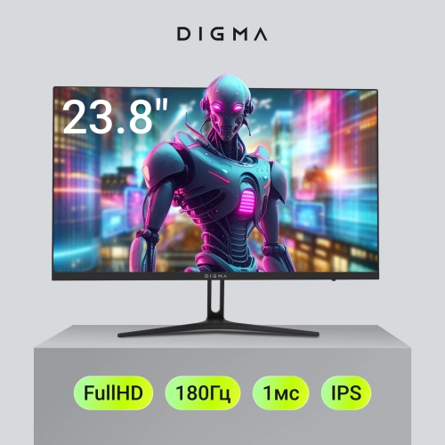 Монитор Digma 23.8 Overdrive 24P411F черный IPS LED 1ms 16:9 HDMI M/M матовая 250cd 178гр/178гр 1920x1080 180Hz G-Sync FreeSync DP FHD 2.8кг фото 5
