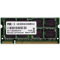 Модуль памяти Foxline DDR2, SODIMM, 2GB, 800MHz, PC2-6400 Mb/s, CL5, 1.8V (FL800D2S5-2G)
