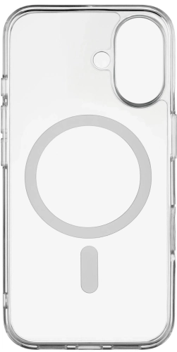 Чехол (клип-кейс) uBear для Apple iPhone 16 Real with MagSafe прозрачный (CS395TT61RL-I24M)