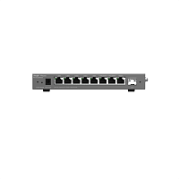 Ruijie Reyee Desktop 9-port cloud management router , including 8 gigabit electrical ports and 1 gigabit SFP port , supports 1 WAN port , 5 LAN ports , and 3 LAN / WAN ports ; a maximum of 200 concurre (RG-EG209GS)