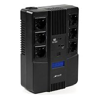 ИБП Бастион SKAT-UPS 800-AID-IN-1x9 {Line-interactive, 800/ 480Вт, LCD-дисплей, USB/ RJ-45, АКБ 1х 9Ач, сверху ЕВРО 3+3, МПТ} (8935) (8935 SKAT-UPS 800-AID-IN-1X9)