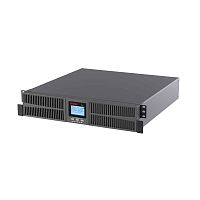 Онлайн ИБП ДКС серии Small Rackmount, 1000 ВА/900 Вт, 1/1, 6xIEC C13,EPO, USB, RS-232, Rack 2U, з/у 6А, без АКБ (SMALLR1A0PI)