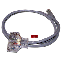 Патч-корд 110 тип - RJ45, 4 пары, UTP, кат 6, 1.5 м, LANMASTER LAN-45-P4-1.5/6