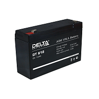 Аккумуляторная батарея/ Battery Delta DT 612, voltage 6V, capacity 12Ah, 151х50х100mm