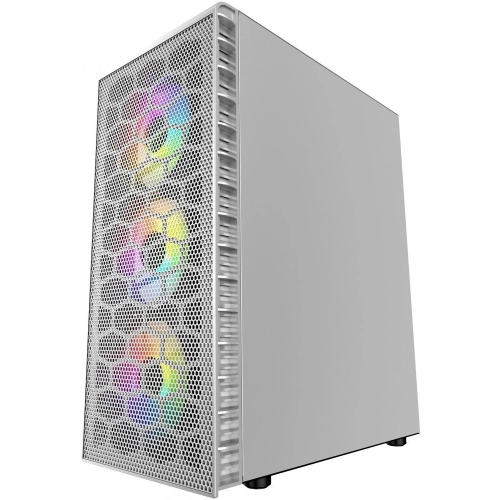 Powercase CMIZ4CW-L4 Корпус Mistral Z4 С White, Tempered Glass, Mesh, 4x 120mm 5-color LED fan, белый, ATX (CMIZ4CW-L4) фото 2