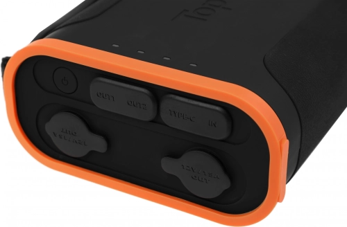 Мобильный аккумулятор TopON TOP-X100 96000mAh Qualcomm Quick Charge 3.0, Power Delivery, Qi, PPS 184W 3A черный/ оранжевый (102705) фото 19