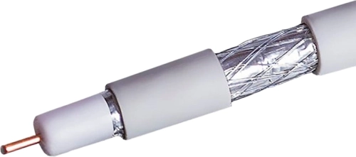 Кабель коаксиальный NetOn CCS 109L RG-6 75Om PVC внутренний 100м белый (109L#MLN)