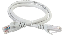 ITK Коммутационный шнур (патч-корд), кат.5Е UTP, 0,2м, серый (PC01-C5EU-02M)