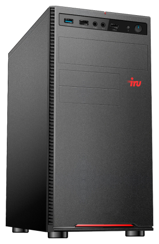 Компьютер IRU Home 310H5SE MT PG G6405 (4.1) 8Gb SSD 1Tb DOS 400W черный (1862616)