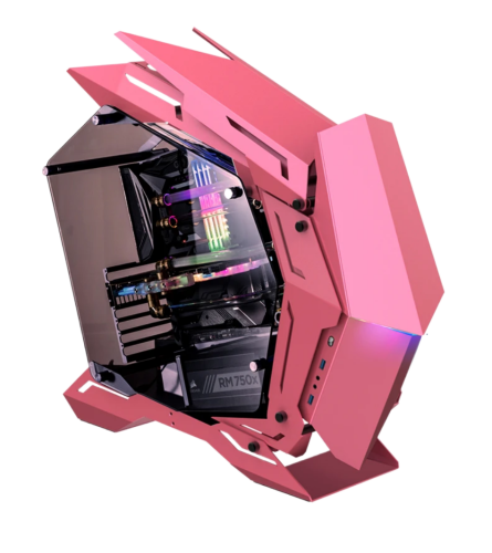 Корпус без блока питания/ Case JONSBO MOD-3, Full-Tower, TG, no fans, 2xUSB-A 3.0, EATX, ATX, mATX, mITX Pink (MOD-3 PINK)
