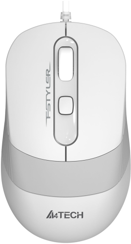 Мышь A4Tech Fstyler FM10S белый/ серый оптическая (1600dpi) silent USB (4but) (FM10S USB WHITE)