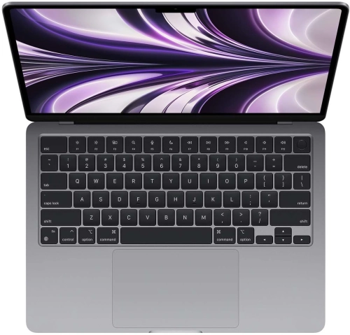 Ноутбук Apple/ 13-inch MacBook Air: Apple M2 with 8-core CPU, 10-core GPU/16Gb/512GB SSD - Space Gray/EN (Z15T000JQ) фото 2