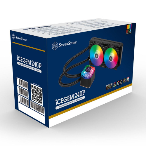 Жидкостная система охлаждения Silverstone SST-IG240P-ARGB 240mm high-performance ARGB AIO liquid cooler with 2x120mm ARGB fan,Compatible with Intel LGA 115X/ 1366/ 1200/ 2011/ 2066 and AMD sTRX4/ TR4/ AM4/ A (G53IG240PARGB20) фото 9