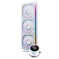 Система жидкостного охлаждения/ Water Cooling System JONSBO TH-360 White (300W, 360mm, LED temp., White, ARGB/ Fans: 3x120mm, 62.4CFM, 37.3dBA, 2400RPM/ Pump height 72mm, 30dBA, 2400RPM, Rad thickness
