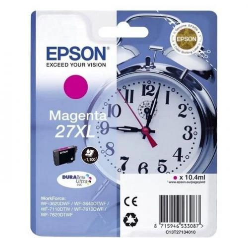 Картридж струйный Epson T2713, пурпурный, 1100 стр., для Epson WF7110/7610/7620 (C13T27134022)