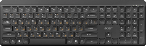 Клавиатура Acer OKR501 черный USB беспроводная Multimedia (ZL.KBD11.00N)