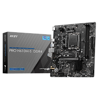 Материнская плата MSI PRO H610M-S DDR4 H610, LGA1700, 2*DDR4, 1*PCIEx16, 1*PCIEx1, 1*M.2, 2*USB3.2Gen1, 4*USB2.0, 2*SATA3.0, 1G, HDMI, M-ATX, RTL