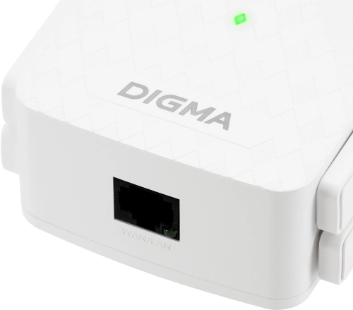 Повторитель беспроводного сигнала Digma D-WR400 AC1200 10/ 100BASE-TX/ Wi-Fi белый фото 7