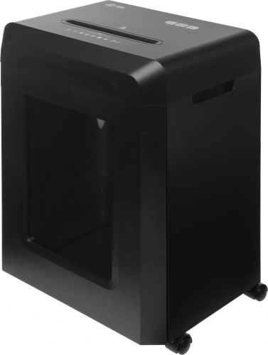 Шредер Cactus CS-SH-G9 черный (секр.P-4) фрагменты 18лист. 30лтр. скрепки скобы пл.карты CD