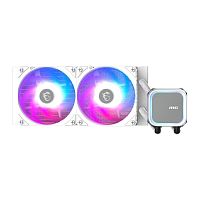 Жидкостная система охлаждения MSI MAG CORELIQUID A13 240 White 2x ARGB Gen2 Fan, ARGB Gen2 Block, Color Box, LGA1700, 1851, AM5 (306-7ZWCA21-L80)