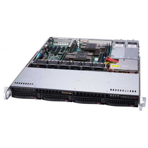 Серверная платформа Supermicro SuperServer 6019P-MTR/ noCPU (x2)/ no RAM (x8)/ noHDD (up 4LFF)/ iC621/ 2x GbE/ 2x 600W (up 2) (SYS-6019P-MTR) фото 3