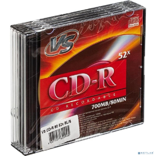 VS CD-R 80 52x SL/ 5 (VSCDRSL501)