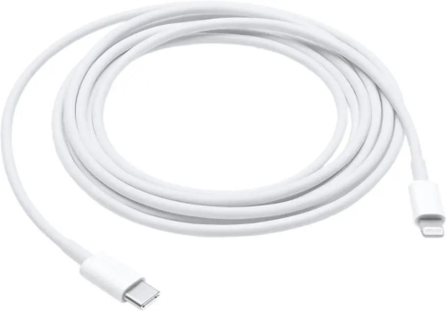 Кабель Apple MQGH2FE/ A USB Type-C (m)-Lightning (m) 2м белый (MQGH2FE/A)
