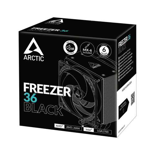 Вентилятор для процессора Arctic Cooling Вентилятор для процессора Arctic Freezer 36 (Black) - Retail (Intel: LGA 1851, LGA 1700 AMD: AM5, AM4) (ACFRE00123A) фото 6