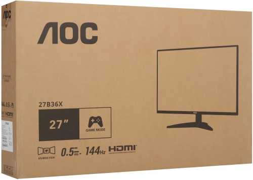 Монитор AOC 27 27B36X черный IPS LED 16:9 HDMI матовая 300cd 178гр/178гр 1920x1080 144Hz DP FHD USB фото 11