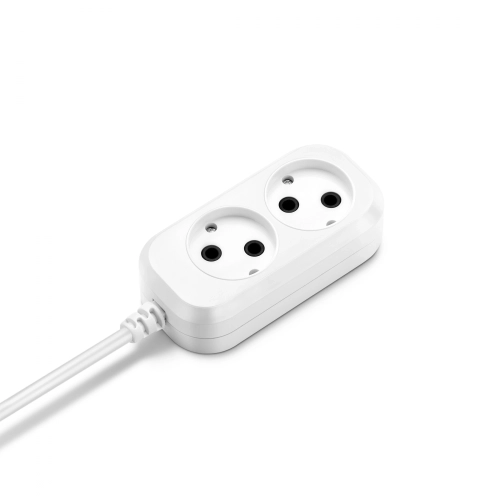 Сетевой удлинитель Buro BU-PSL2.1/ W 1.5м (2 розетки) белый (пакет ПЭ) (BU-PSL2.1/W)