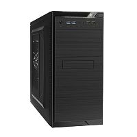 Exegate EX272745RUS Корпус Minitower Exegate QA-412U Black, mATX, , 2*USB+2*USB3.0, Audio