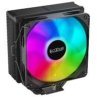 Кулер для процессора/ CPU Cooler PCCooler PALADIN EX400 ARGB (180W, 4-pin PWM, 157mm, Al/Cu, 4x6mm, ARGB, 1x120mm, 73.6CFM, 28.6dBA, 1800RPM, S: 1851/1700/1200/115X, AM5/AM4, black)