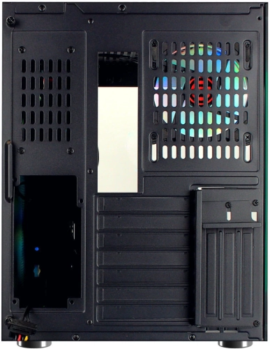 Корпус Ginzzu V530 RGB подсветка, контроллер CRC10, 4* 12R6 FAN 12CM RGB закаленное стекло 1*USB 3.0,1*USB 2.0, AU ATX фото 4