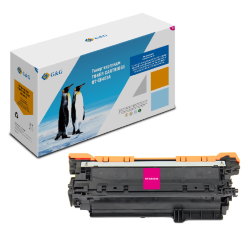 Тонер-картридж G&G NT-CE403A пурпурный 6000 страниц для HP LaserJet Enterprise 500 color M551