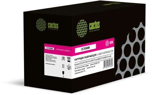 Картридж лазерный Cactus CS-TK5490M пурпурный (2400стр.) для Kyocera ECOSYS PA2101cx/PA2101cwx/MA2101cfx/MA2101cwfx с чипом
