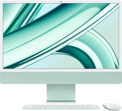 Моноблок Apple iMac A2873 24 4.5K M3 8 core (4) 8Gb SSD256Gb 10 core GPU macOS WiFi BT 143W клавиатура мышь Cam зеленый 4480x2520 (MQRN3HN/A)
