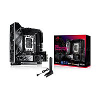 Материнская плата/ MB ASUS INTEL Z890 s1851, 2xDDR5(96GB), 1xPCIe 5.0x16, 1xLAN (2.5GbE), Wi-Fi, BT, 2xSATA 6Gb/s, 2xM.2, 2xThunderbolt 4 (USB-C), 1xUSB-C, 6xUSB 3.2, mini ITX, 90MB1IC0-M0EAY0 (ROG STRIX Z890-I GAMING WIFI)