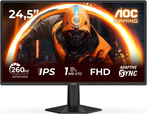 Монитор AOC 24.5 Монитор AOC 24.5 25G50Z черный Fast IPS LED 16:9 HDMI матовая 300cd 178гр/ 178гр 1920x1080 240Hz DP FHD 2.63кг (2198220) (2198220#MLN)