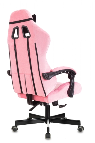 Кресло игровое Knight Terminator розовый Velvet 36 крестов. металл (KNIGHT TERMINATOR PK) фото 7