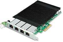сетевой адаптер/ PLANET 4-Port 10/ 100/ 1000T 802.3at PoE+ PCI Express Server Adapter (120W PoE budget, PCIe x4, -10 to 60 C, Intel Ethernet Controller) (ENW-9740P)