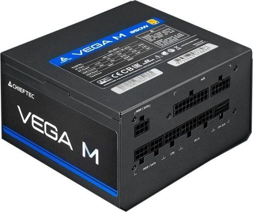 Блок питания Chieftec Vega M PPG-1000-C (ATX 3.1, 1000W, 80 PLUS GOLD, Active PFC, 135mm fan, Gen5 PCIe, Full Cable Management) Retail фото 4