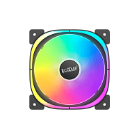 Кулер для корпуса/ Case Cooler PCCooler EF 120 ARGB BK 3 IN 1 (120x120x25mm, 4-pin PWM, ARGB, 37.98CFM, 25.7dBA, 1500RPM, Black, 3pcs)
