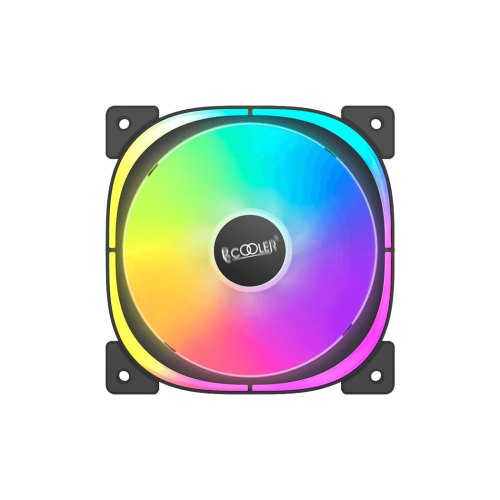 Кулер для корпуса/ Case Cooler PCCooler EF 120 ARGB BK 3 IN 1 (120x120x25mm, 4-pin PWM, ARGB, 37.98CFM, 25.7dBA, 1500RPM, Black, 3pcs)