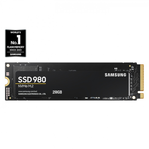 Твердотельный накопитель SSD 250GB Samsung 980, M.2, PCI-E NVMe, MLC, R2900/ W1300MB/ s (MZ-V8V250BW) фото 2