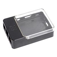 Корпус ACD RA175 Корпус ACD Black Case w/ Sense Hat hole for Raspberry Pi 3 B (CBPIHAT-BLK)