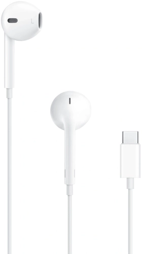 Гарнитура вкладыши Apple EarPods A3046 1.1м белый проводные в ушной раковине (MYQY3ZE/A)